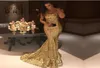 Sexy gouden sprankelend lovertjes strapless mermaid prom jurken lange formele avondjurken vintage feestkleding ba74072896774