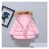 Down Coat Retail 9 Colors Kids Winter Coats Boys Girls Luxury Designer Thicken Cotton-Padded Infant Baby Girl Jacket Hooded Jackets Dr Dhnsm