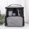 Aufbewahrungstaschen Mode Kosmetikbeutel Atmungsaktives Reisetasche Mesh Design Männer Frauen tragbare Business -Handtasche Organisation