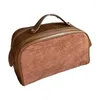 Torebki kosmetyczne torebka duża pojemność stały kolor vintage w stylu stylu lekki nowoczesny design przystojny wielofunkcyjny prezent na torbę do przechowywania
