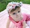 New Europe US Baby Hats Hats Bunny Ear Caps Turban Węzca Głowa Infant Kids Hats Hats Uszy Okładka Child Floral Print Beanie H5409439392