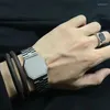 Bangle Japanese And Korean Couples Hip Hop Watch Bracelet Style Instagram Titanium Steel For Men Women