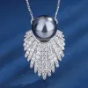 Halsband 2023 Nytt i halsband hängande ringar kvinnor tahitiska pärlörhängen lyx av kvalitet indiska smycken bröllopsdag designer gåva