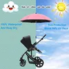 UV BESCHERMING BABY STROLLER Paraplu met klem Universal Sunscree Rainproof Stroller Cover Paraplu Baby Stroller Accessoires 240417