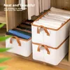 収納バッグユニバーサル衣類ダストプルーフキルトオーガナイザー折りたたみ可能なボックス大容量並べ替えアクセサリー