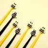 Черные 1 шт. Желтая творческая милая мультипликационная пчела Силиконовая нейтральная ручка 0,5 мм написание чернил гель веселье школьное кабинет