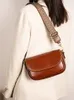 Bolso de cuero genuino para mujeres 2023 New Ladies Handal Bolshing Bag Shoulder Shoulder Simple Retro de alta calidad Crossbody Bags R9vy#