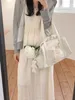 Bow Design Nyl Big Bags pour femmes 2024 Y2K Korean Fi Nouveau sac fourre-tout