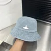 دنيم مصمم دلو قبعة لرجال امرأة كلاسيكية نمط القبعات Sunshade Ball Cap Trend العلامة التجارية الرباعية فور سيزونز أغطية خارجية في الهواء الطلق