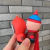 Süße Cartoon -Filmcharaktere 3D PVC Keychain Spielzeuganhänger Keychain Auto Schlüsselbund Spielzeug Sammler Action Doll Schlüsselbund