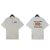 Summer Rhude Camiseta Rhude Street Trendy Slogan Carta de manga corta suelta Camiseta casual Oqcs