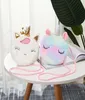 Kid Unicorn Bag Borse Push Plush Colorful Child Child Girl Bull Borse Crossbody Borse Regalo di compleanno HHA16911005021