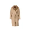 Brand Coat Women Coat Designer Coat Weekend Max Maras Womens Waist Tied Long Sleeved Double-sided Coat