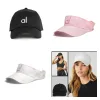 Дизайнер Alo00 Caps Женщина мода летняя утиная шляпа шляпа sunvisor hat wear black white sports casual hat для мужчины Womans нет коробки