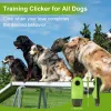 При свистках дрессировки собак Clicker Whistle 2 в 1 Dust Cover Training Pet Dog Remeply для коррекции поведения контроля коры.