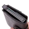 Halter Popup RFID Black Wallet Id Card Hülle Männer RFID -Knopf -Kreditkartenhalter Hochwertiges Metall Aluminium Auto Coin Geldbörse