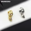 Örhängen 2022 Luxury Fashion Jewellery Skull Pendant Fried Dough Twist Rope Ear Bone Clip Earrings For Women's Man's Party Gifts