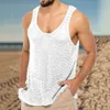 Designer Luxury Chaopai Classic Fashionable Versatile Spring and Summer New Men's Casual Knitwear Tank Loose Sports Versatile Commuting Trendy Handsome Top