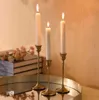 European vintage Bronze Bandlersrs Romantic Christmas Candle Dîner Décoration Mariage Bougettes Board Office Decor