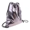 Bags Waterproof Drawstring Backpack Bag Pu Leather Women Sport Gym Sack Cinch Bags