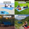 200210cm Pocket Sand Free Beach Mat Outdoor Travel Camping Towel Home Decor Rugs Portable Foldable Picnic Blanket 240422