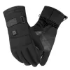 Handskar 1 par vinter termiska handskar Vattentät elektrisk uppvärmd handskar Batteridriven utomhusskidklättringshandskar (inget batteri)