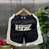 Impresión digital Stripe Stripe Casual Fashion Y2K Shorts Holggy Mens Hip-Hop Trend All-Match Basketball Shorts 240420