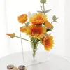 Jarrones PO en forma de marco Vase de flores elegantes organizador de escritorio multifuncional transparente