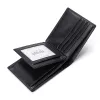 Brieftaschen echter Leder Brieftasche Männer Klassische Geldbörse Münz Taschenkreditkartenhalter RFID Blockierer Männer Brieftasche mit Kartenhalter