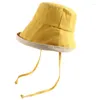 Berets Japanische Frauen Sommer Sonnenschutz Dome Eimer Hut Roll-up Weitkrempe Kontrast Farbe Outdoor Freizeitstraße Strand Panama