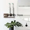 Heads Black walnut solid wood free punching rechargeable electric toothbrush holder bathroom accessories toothbrush storage