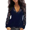 Women's Blouses Sleeve Blouse Top Solid Vintage Shirts 2024