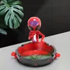 Ashtrays ALIEN Decoration tabletop ashtray resin hiphop Container Retro Vintage Home Office Bar Ornament Crafts Man smoking accessories T240422