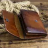 Holders Leacol Vintage Cowhide Leather Mens portefeuille Money Id Credit Carte portable Carte Small Man Coin Purse Carte Holder Portefeuille