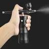 0,3 mm mini luchtcompressor kit gezicht airbrush spuit water zuurstofinjectie diep hydraterende brandende huid nano mist spuit pistool 240419