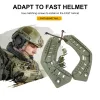 Capacetes Tática de capacete militar Rails laterais de capacete Conjunto de capacete rápido Adaptador de capacete arco Rail de capacete para caça Acessórios para capacete de tiro