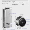 Control TTLock Smart Fingerprint Printing Door Lock Bluetooth Password Electronic IC Cards Key APP Remote Control Antitheft Smart Locks