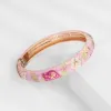 Strands 3 pezzi Set Bracciale Cloisonne per donne braccialetti a mano per donne Braccialetti a mano Bracciale indiano a mano Gift di designer rosa Dubai Dubai