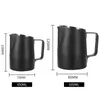 Pitcher di caffè in acciaio inossidabile latte sfumatura di brocca brocca espresso Pitcher caffè da 450 ml/600 ml Brocca artigianale con schiuma artigianale 240410