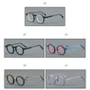 Lunettes de soleil Frames Mimiyou Acetate Double Circle Grasses Femme Femmes Anti Blue Light Optical Eyewear Men Eyeglass UV400 Computer