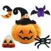 Dolls 5 PCs/Definir Halloween Pluxh Toy Pillow Soft Pumpkin Cushion Demon Bat Spider Moon Candy Backed Doll Lovely Kids Birthyday Gifts