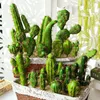 Fiori decorativi 8 pezzi Cactus artificiale Falunto succulento mini ghirlanda simulazione di simulazione Schiuma simulata