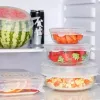 Organisation 6PCS Cuisine Storage Silicone Cover Réutilisable Fruit Vegetable Aliments Freshkekeeping Bowl Coud Coud Kitchen Organization Tool Accessoire