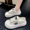 Casual Shoes Women's Thick Sole Sponge Cake Lace Breathable Small White Summer Mesh Sneakers Zapatos Mujer