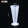 透明な測定プラスチックグラディングベーキングビーカーリキッドメジャージャグカップコンテナ100/300/1000/5000ml
