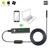 Caméras WiFi 1200p HD Endoscope imperméable d'inspection de forage Appareil photo 8 LED