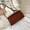 Borse in traversa vintage per donne fi designer coreano elegante tutte abbinano a colori solidi in pelle bolsas para mujeres 48ik#