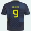 2024 2025 Camisa de futebol da Escócia 150º Aniversário Jerseys Blue Edition Tierney Dykes Adams Football camisa 24 25 Christie 2049