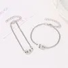 Braccialetti Charm 2 PC/Set Friends Bracciale per donne Girls Heart Gold Color Friendships Forever Jewelry Accessori Regali