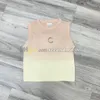 Gradient Color Vest Women Colorful Crystal Tanks Top Round Neck Vests Designer Breathable Tank Tops